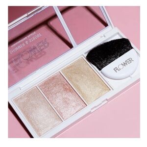 Beauty Highlighting Palette - Pink, Gold, Cream